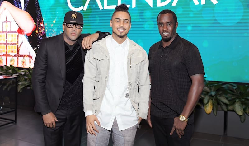 LOS ANGELES, CALIFORNIA - OCTOBER 30: (L-R) Al B. Sure!, Quincy Brown and Sean "Diddy" Combs attend "The Holiday Calendar" Special Screening Los Angeles at NETFLIX Icon Building on October 30, 2018 in Los Angeles, California. (Photo by Charley Gallay/Getty Images for Netflix)