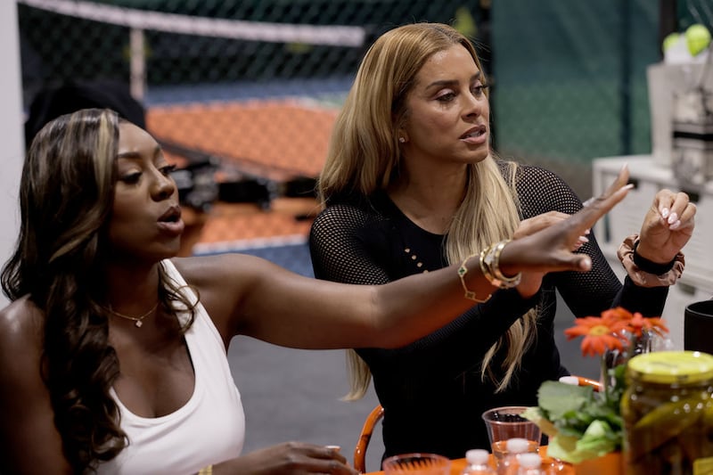 Photo os Wendy Osefo and Robyn Dixon in 'Real Housewives of Potomac'