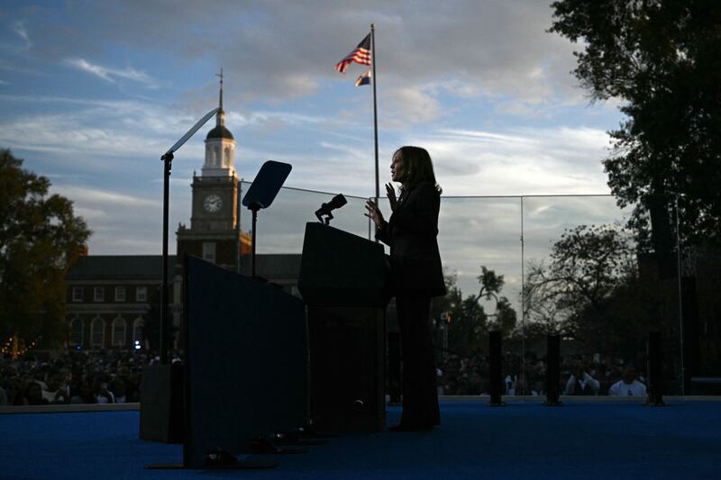 Kamala Harris concedes the 2024 election to Donald Trump during a speech at her alma mater, Howard University.