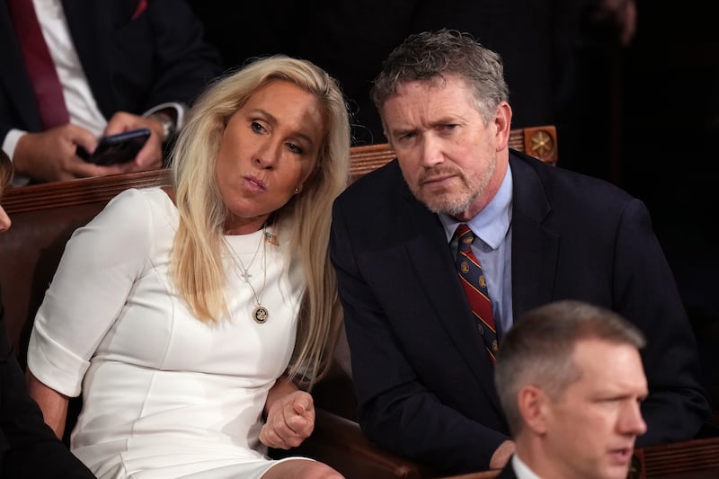 Reps. Thomas Massie and Marjorie Taylor Greene are among the Republicans who want a binding resolution on the Epstein files on the floor.