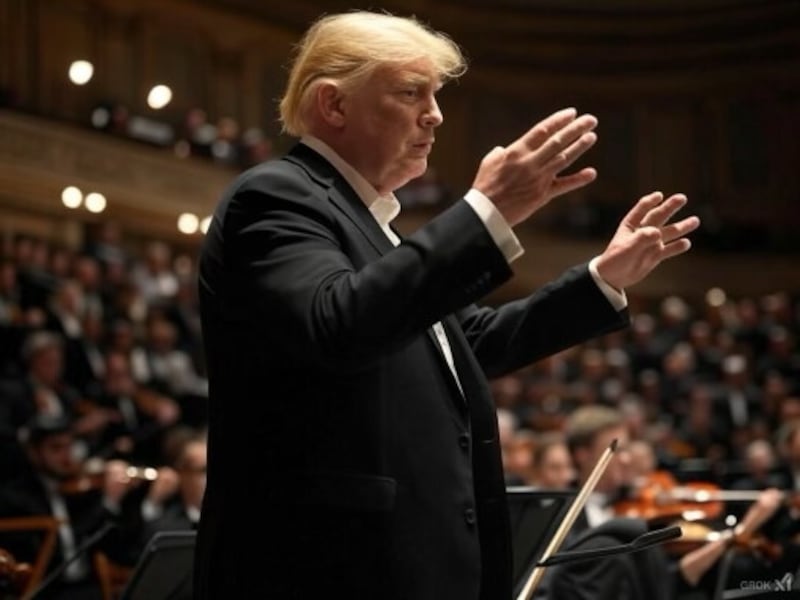 Donald Trump as Kennedy Center conductor