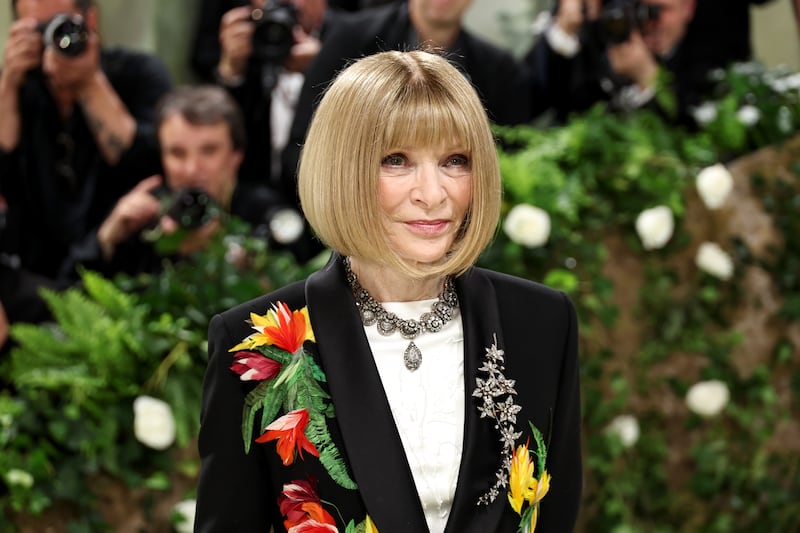 Anna Wintour attends the Met Gala celebrating "Sleeping Beauties: Reawakening Fashion" at The Metropolitan Museum of Art on May 6, 2024.