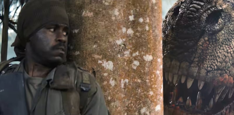 Primitive War dinosaur movie.
