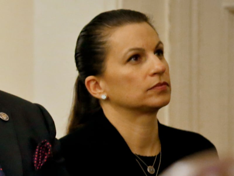 Jonathan Miller, left, NYPD deputy commissioner of Intelligence and Counterterrorism, and Karen Friedman Agnifilo, right, New York's chief assistant district attorney.