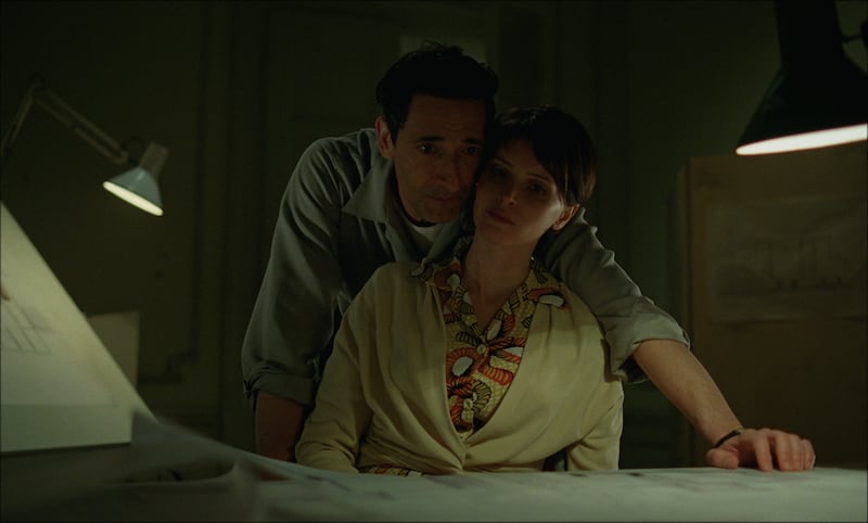 Adrien Brody and Felicity Jones.