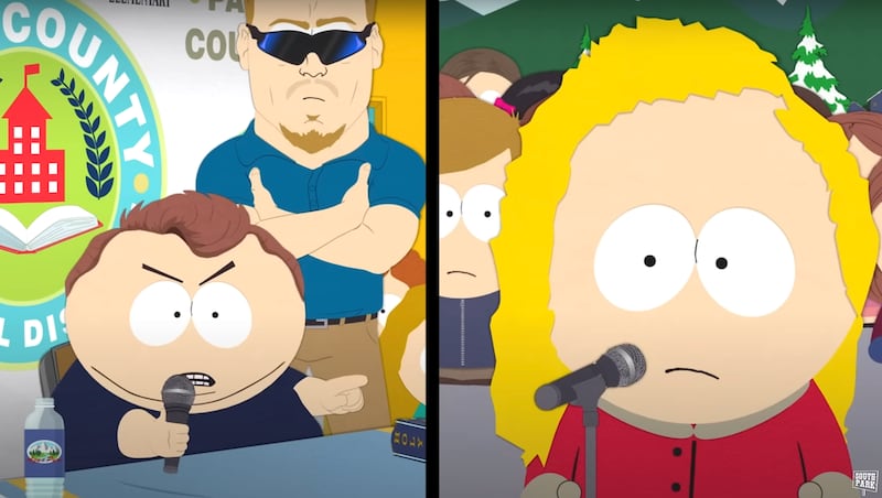 Cartman as Charlie Kirk on “South Park”
