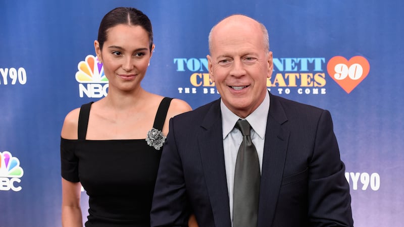 NEW YORK, NY - SEPTEMBER 15: Emma Heming (L) and Bruce Willis attend 'Tony Bennett Celebrates 90: The Best Is Yet To Come' at Radio City Music Hall on September 15, 2016 in New York City.