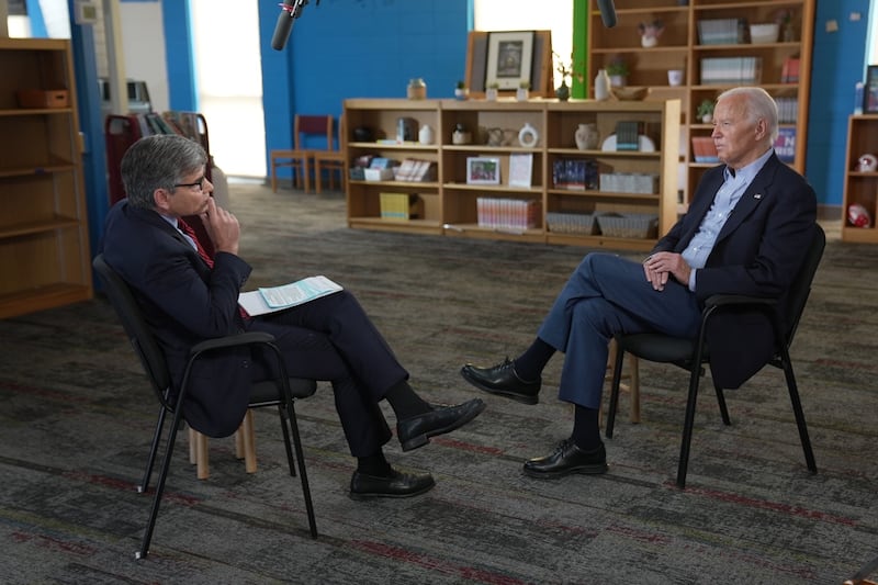 George Stephanopoulos interviewed Joe Biden after his disastrous TV debate with Donald Trump.