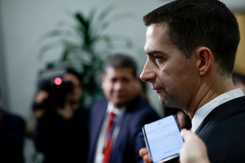 A close up of Tom Cotton