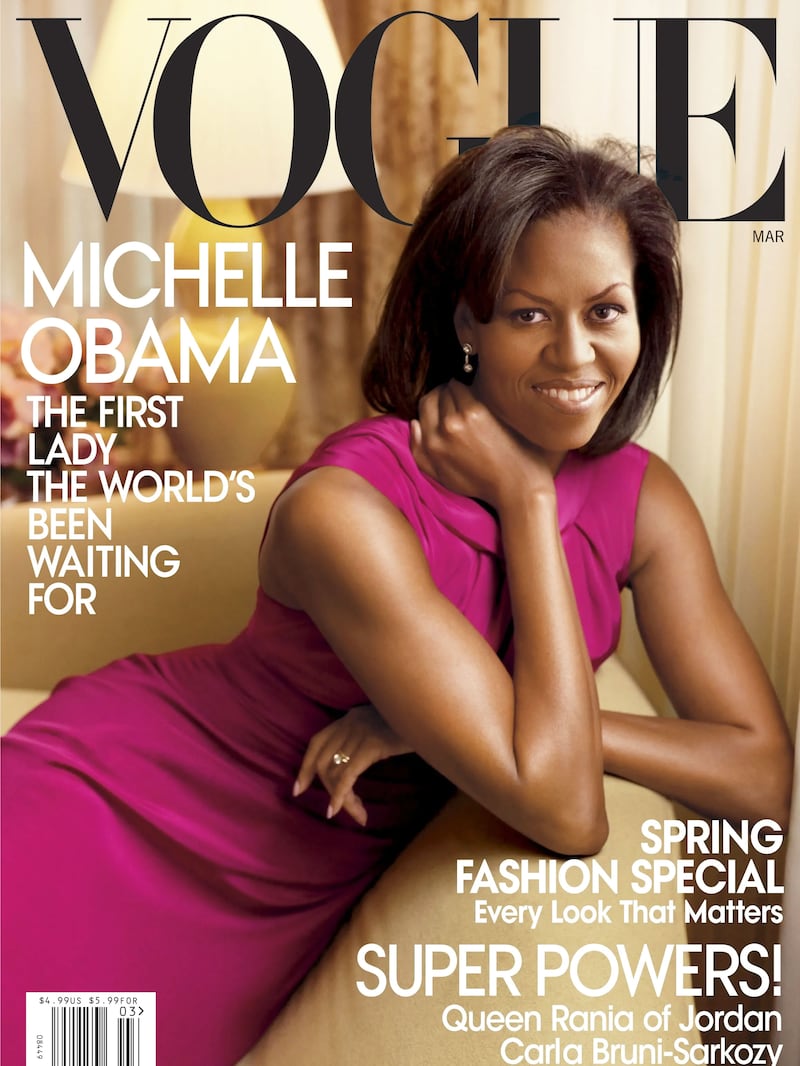 Michelle Obama photographed for the March 2009 cover