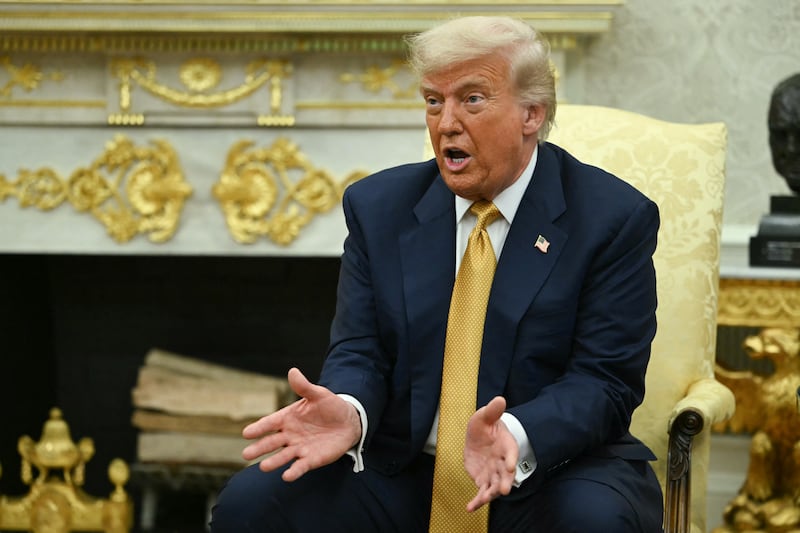 President Donald Trump claimed during an Oval Office meeting on Wednesday that it was Biden who put Jerome Powell in his position as Federal Reserve chair when it was Trump who appointed him back in 2017.