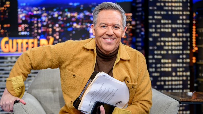 Greg Gutfeld on set of “Gutfeld!” at Fox News Channel Studios on January 22, 2024 in New York City.