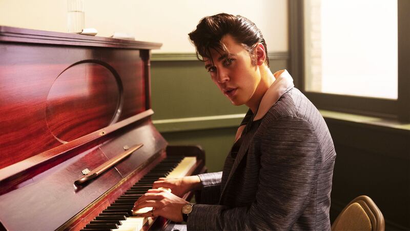 A photo including Austin Butler in the film Elvis