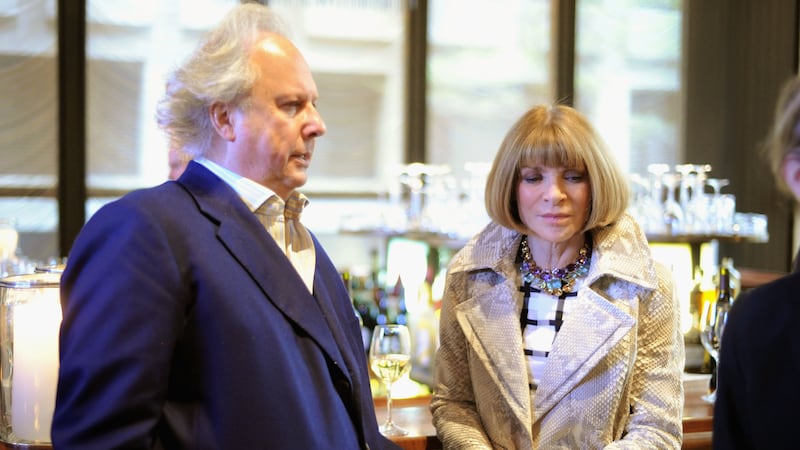 Graydon Carter and Anna Wintour at a Condé Nast event in 2013.