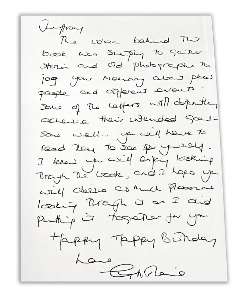 Hand-written essage to Jeffrey Epstein from Ghislaine Maxwell