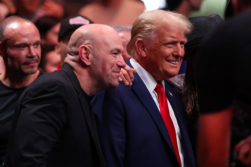 Joe Rogan and Donald Trump.