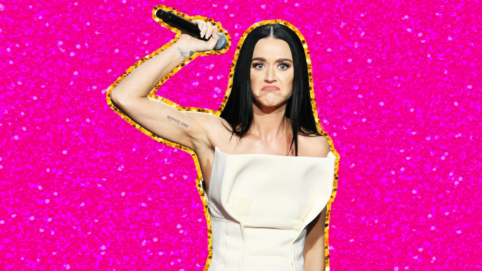 A photo illustration of Katy Perry.