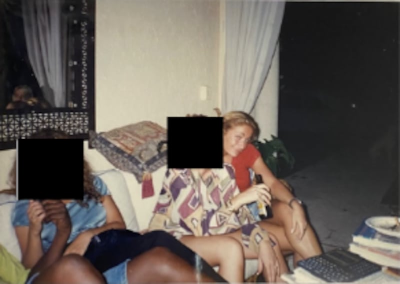 April Lampros at Sean “Diddy” Combs’ Florida home.