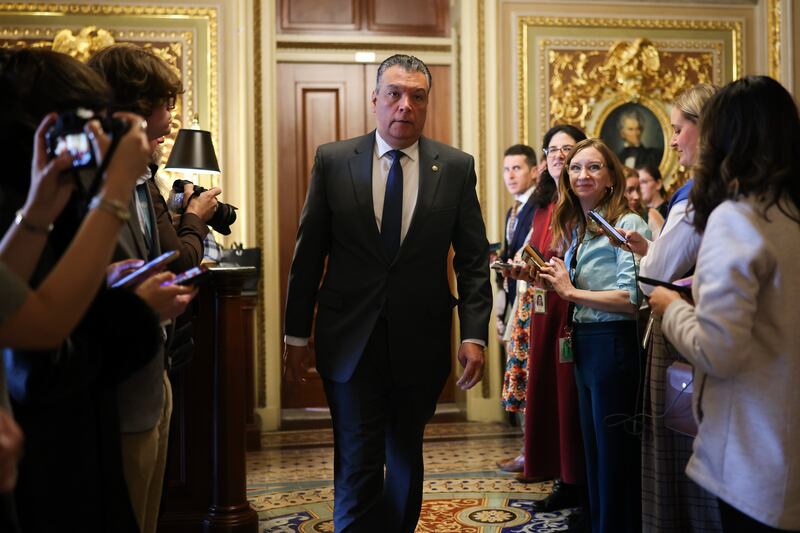 Sen. Alex Padilla wrote that he was outraged after ICE officers lied to school staff about doing "welfare checks" on children.