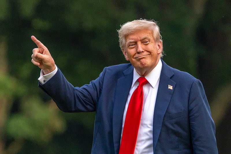 President Donald Trump at the White House.