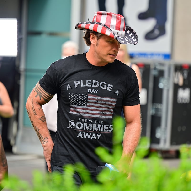 Pete Hegseth celebrates Independence Day on 'Fox & Friends Weekend' on July 4, 2021 in New York City.