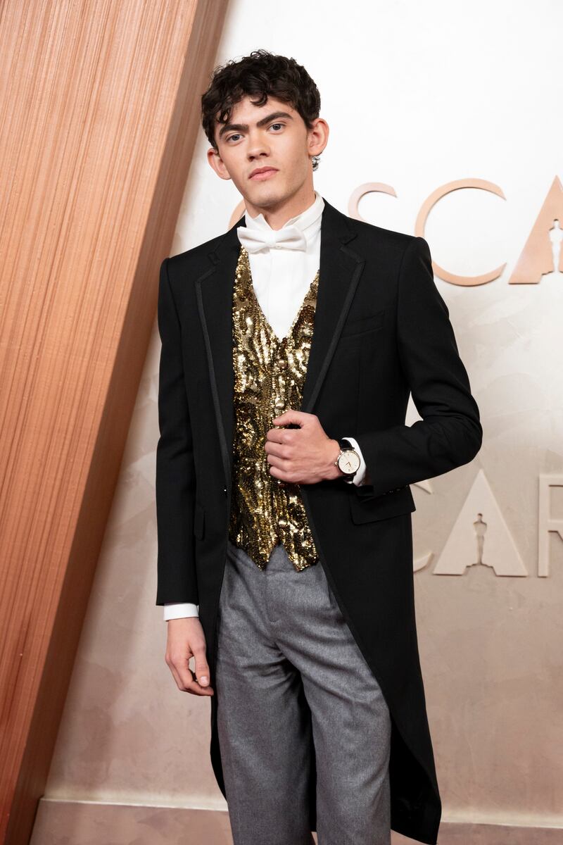 Joe Locke at the 2025 Academy Awards.