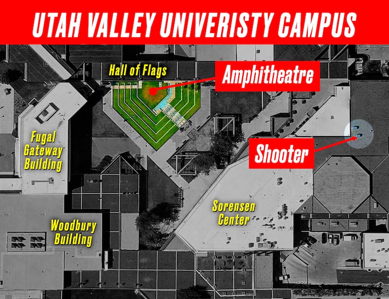 Charlie Kirk was shot during a Turning Point event at Utah Valley University.