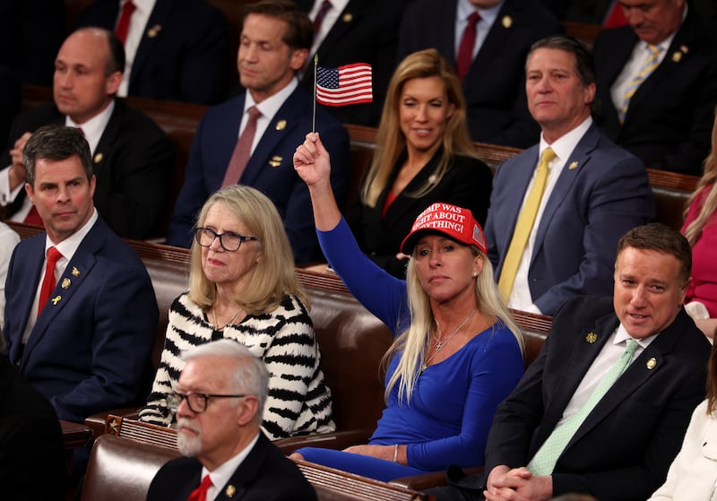 Rep. Marjorie Taylor Greene has split with Trump on AI policy.
