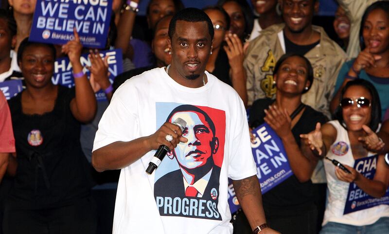 << on stage at the Last Chance For Change Rally in support of Barack Obama >> at Florida Memorial University on November 2, 2008 in Miami Lakes, Florida