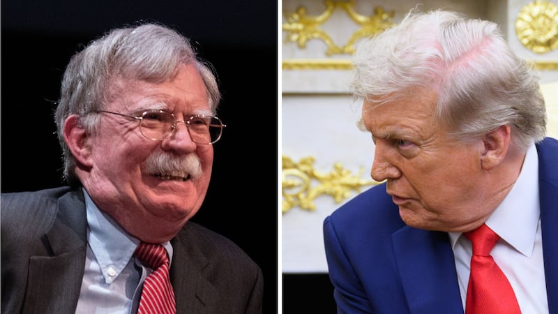 John Bolton and Donald Trump