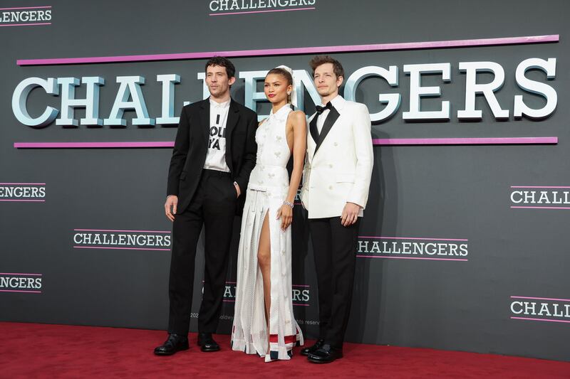 A photo of Josh O'Connor, Zendaya and Mike Faist