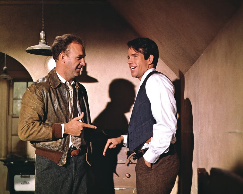 Gene Hackman and Warren Beatty in Bonnie and Clyde in 1967.