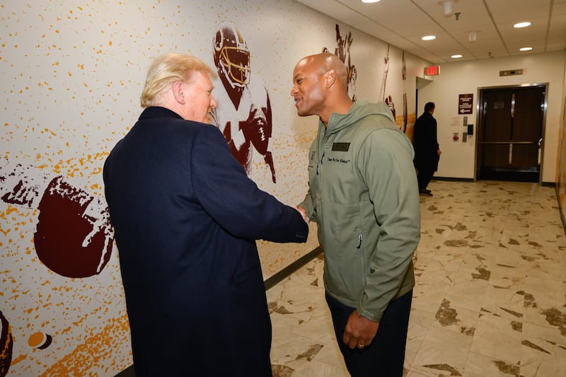 Wes Moore, Donald Trump