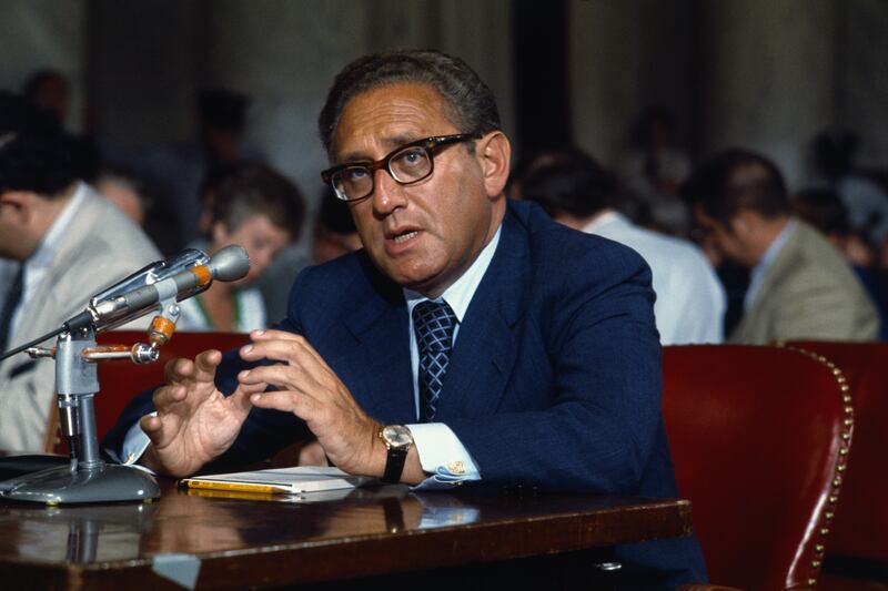 A photo including Former Secretary of State Henry Kissinger