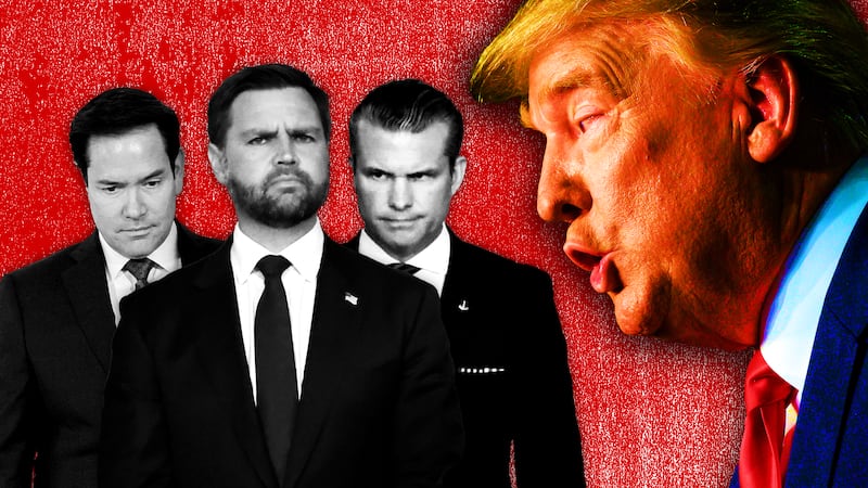 Donald Trump, Pete Hegseth, Marco Rubio, JD Vance
