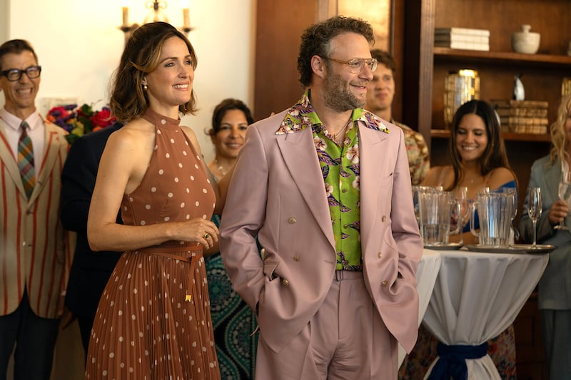 Rose Byrne and Seth Rogen in "Platonic."