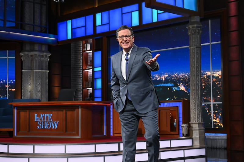 NEW YORK CITY - JULY 17: The Late Show with Stephen Colbert during Thursday's July 17, 2025 show. (Photo by Scott Kowalchyk/CBS via Getty Images)