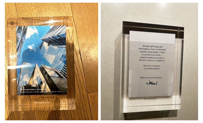image of the swag handed out at cnn.
