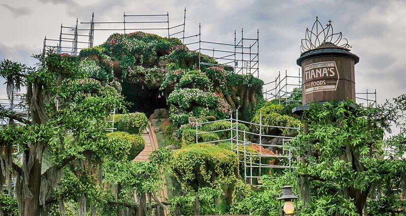 Tiana's Bayou Adventure at the Magic Kingdom.