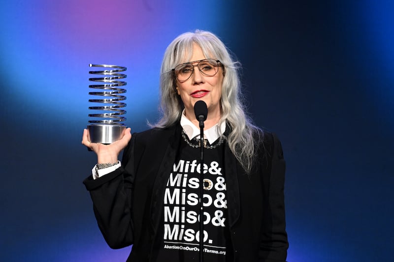 Lizz Winstead speaks onstage during the Webby Awards on May 15, 2023 in New York City.