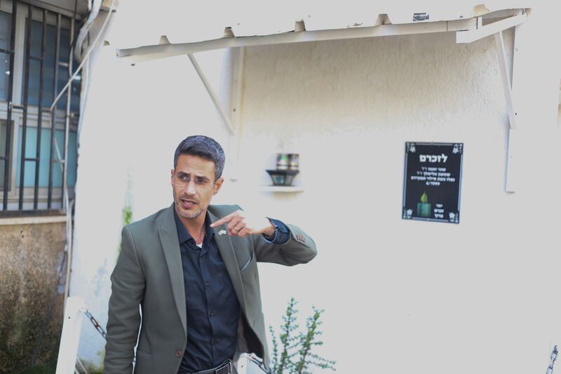A picture of Kiryat Shmona mayor Avichai Stern