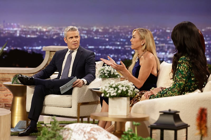 Andy Cohen and Sutton Stracke.