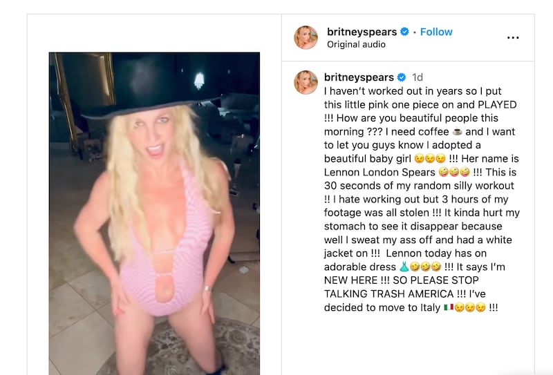 Britney Spears Instagram