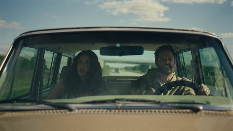 Adria Arjona and Kyle Marvin