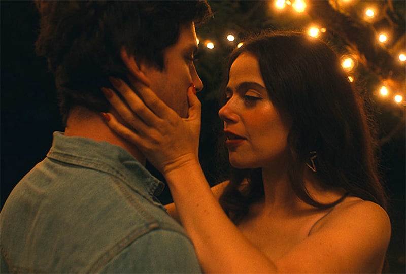 Logan Lerman and Molly Gordon in Oh, Hi!