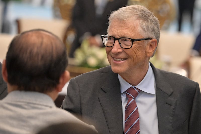 Billionaire philanthropist Bill Gates, pictured May 7, has openly criticized Elon Musk for DOGE cutting foreign aid. Last month, the Microsoft founder also committed to giving away virtually all of his wealth over 20 years to help lifesaving causes.