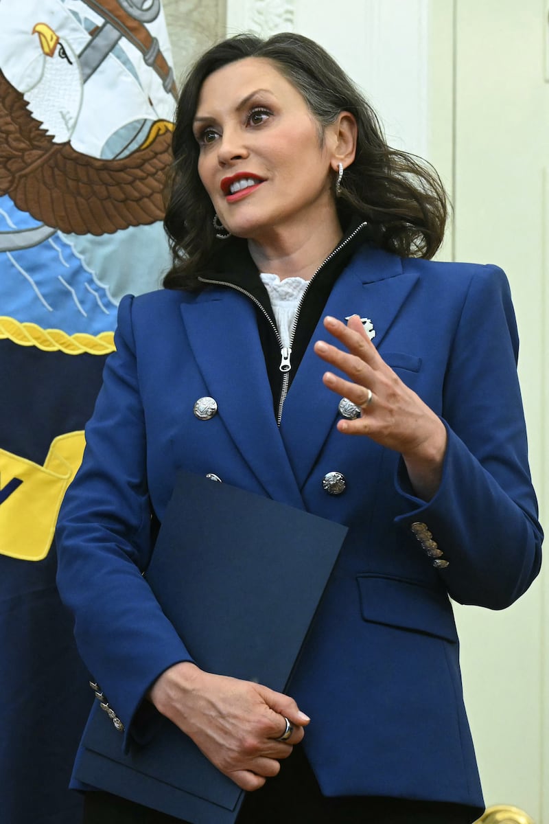 Whitmer said she's "very disappointed" to hear that Trump is considering pardoning the men who plotted to kidnap her.