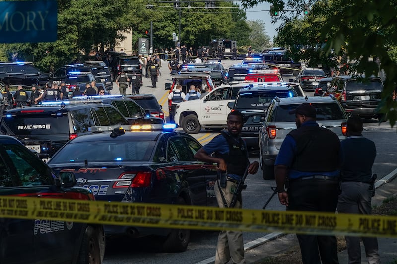 Shooting crime scene at the CDC.