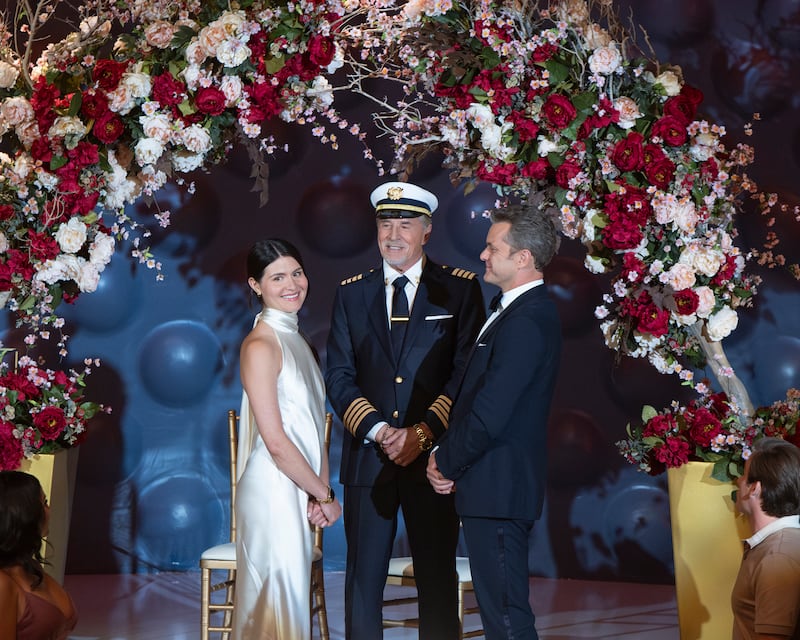 Phillipa Soo, Don Johnson, and Joshua Jackson.