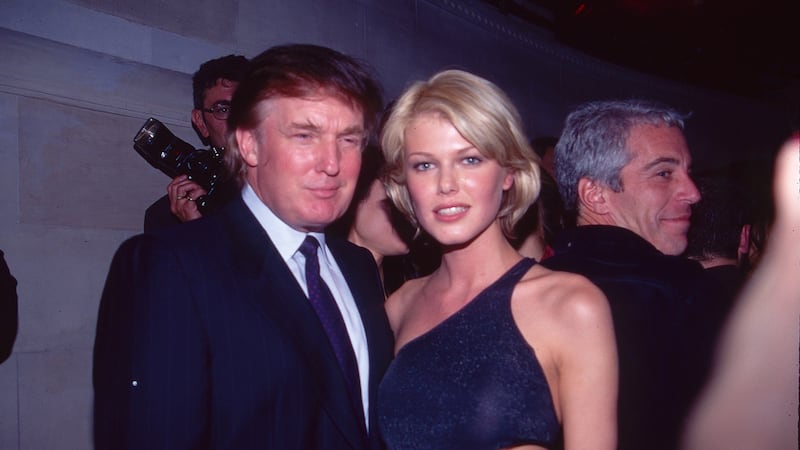 Trump was pictured with Epstein at the Victoria's Secret "Angels" party in New York City in April 1997.